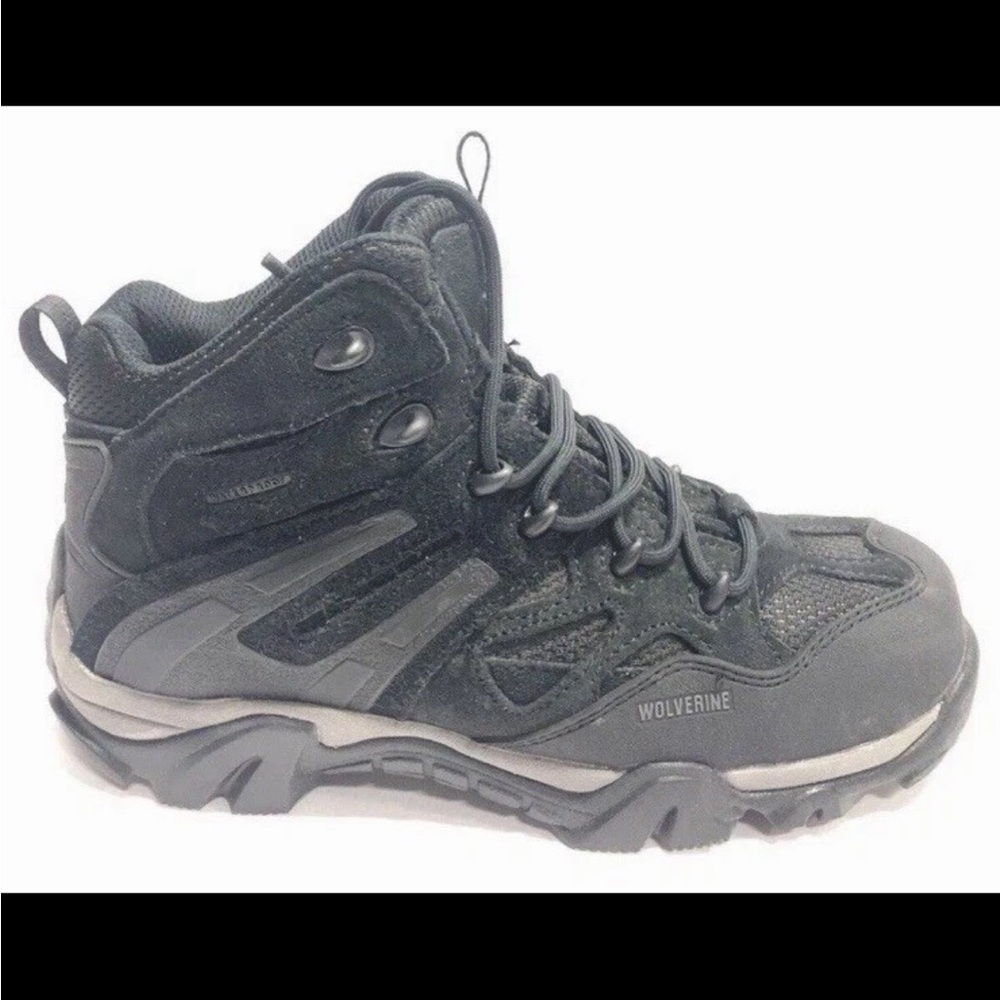 Wolverine/W881017 Wilderness Mid Hiker Steel Toe Black Boots Women’s 6 NWHB - Picture 8 of 8